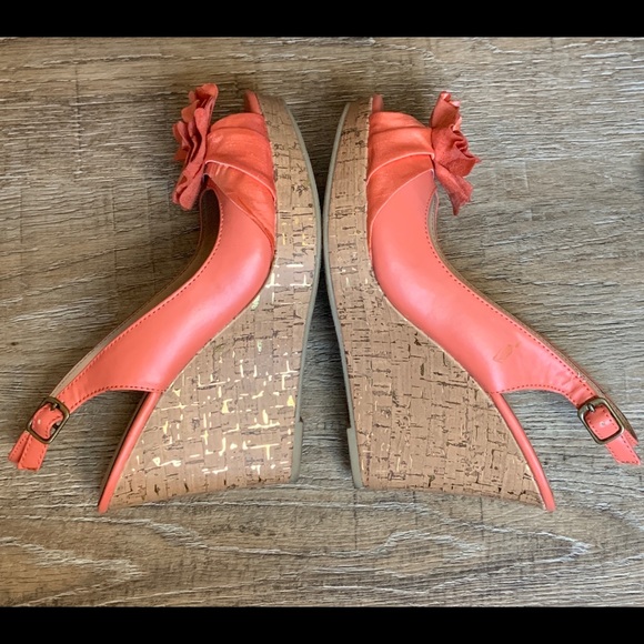Covington Cork platform Floral Sandals Size 8.5 - Picture 2 of 8